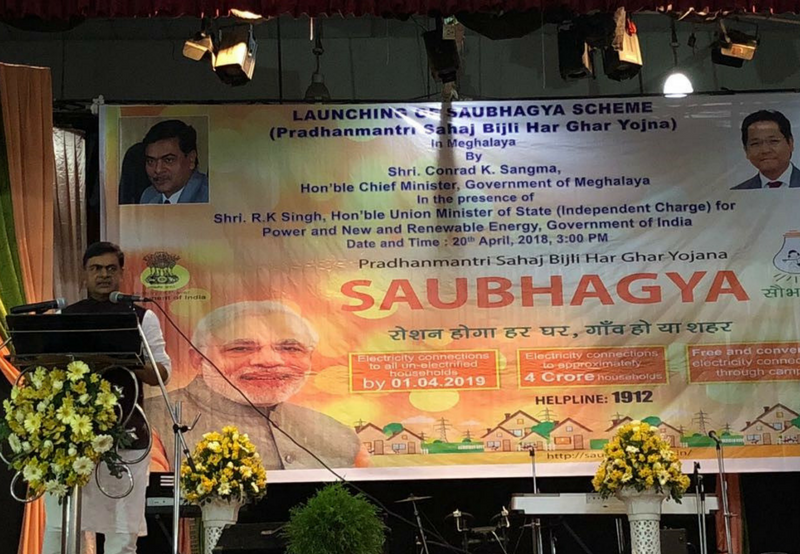 SAUBHAGYA Program Launched in Meghalaya